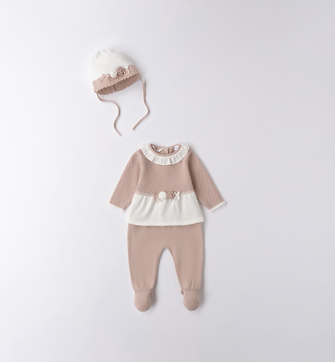Tutina neonata 100% cotone sarabanda - immagine 2