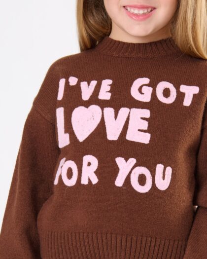 maglione con Scritta To be Too
